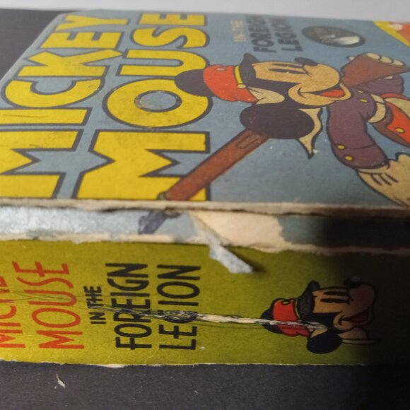 Disney MICKEY MOUSE IN THE FOREIGN LEGION #1428 VG, Big Little Books 1940 - Picture 2 of 16